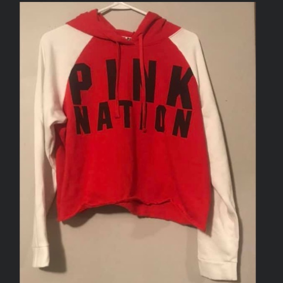 Pink Nation crop Raglan pullover. - Picture 2 of 2